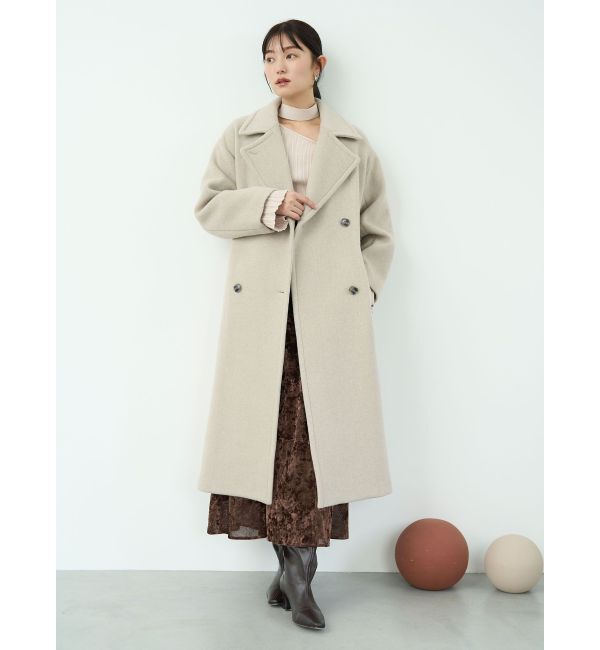 LAGUNAMOON「ボウタイアシンメトリーネックニットプルオーバー」|ニット・セーター|