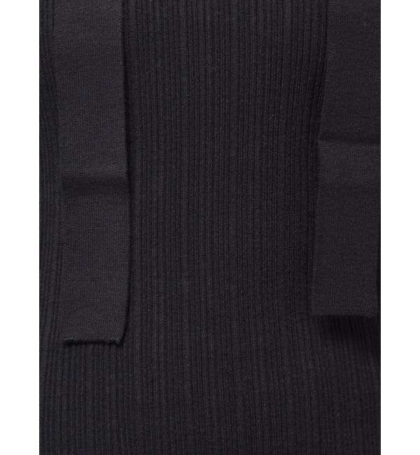 LAGUNAMOON「ボウタイアシンメトリーネックニットプルオーバー」|ニット・セーター|