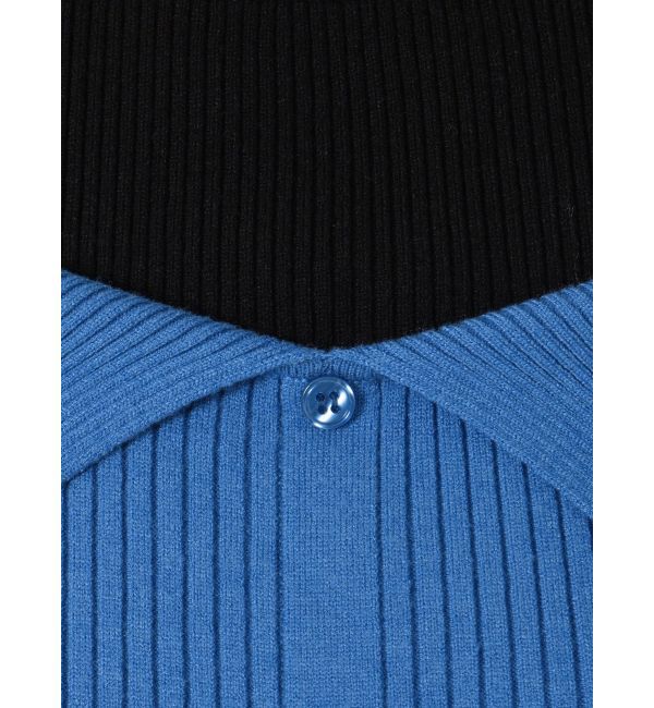 EVRIS「レイヤードオープンショルダーニットトップス」|ニット・セーター|