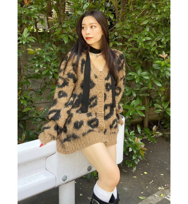 EVRIS「チョーカーリボン付リブトップス」|Tシャツ・カットソー|