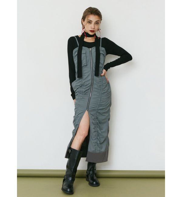 EVRIS「チョーカーリボン付リブトップス」|Tシャツ・カットソー|