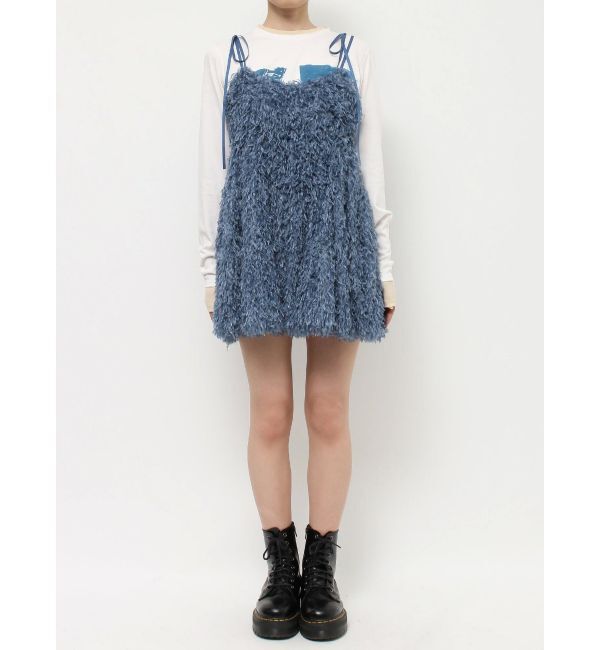 jouetie「ボリュームフェザーキャミワンピース」|ワンピース|