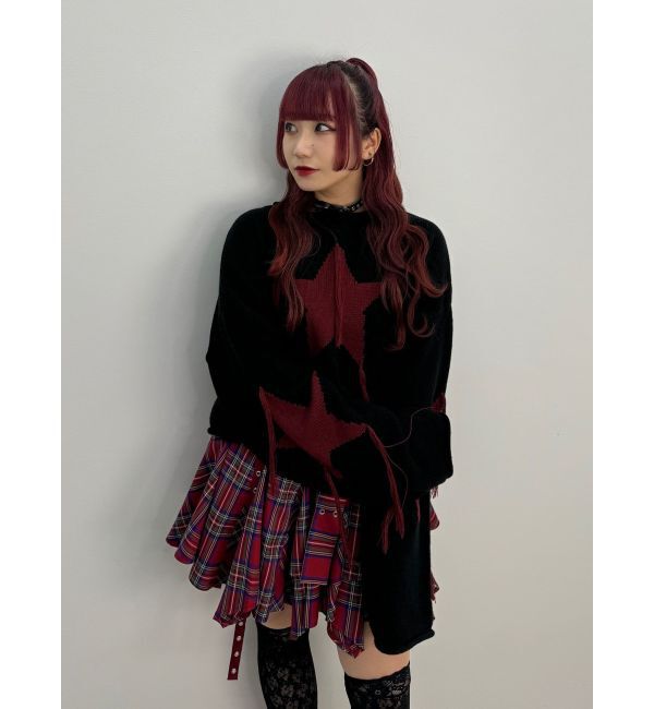 jouetie「スターフリンジショートニット」|ニット・セーター|