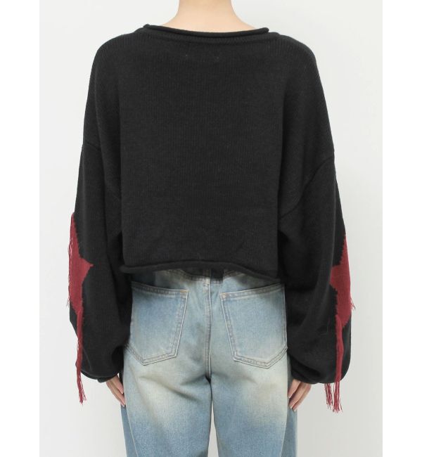 jouetie「スターフリンジショートニット」|ニット・セーター|