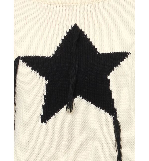 jouetie「スターフリンジショートニット」|ニット・セーター|