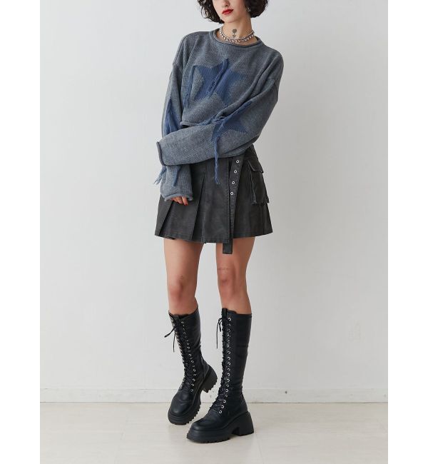 jouetie「スターフリンジショートニット」|ニット・セーター|