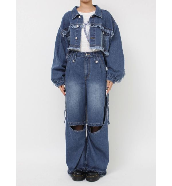 jouetie「2WAYレングスウエスタンデニム【セットアップ対応】」|デニム|