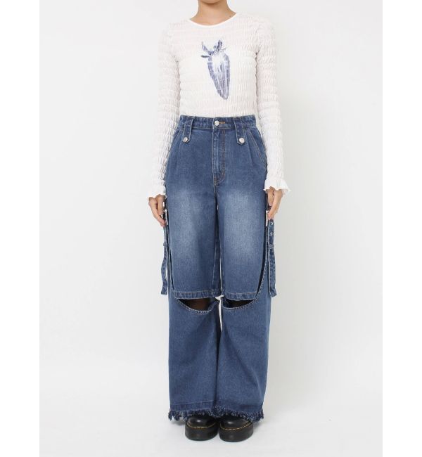 jouetie「2WAYレングスウエスタンデニム【セットアップ対応】」|デニム|