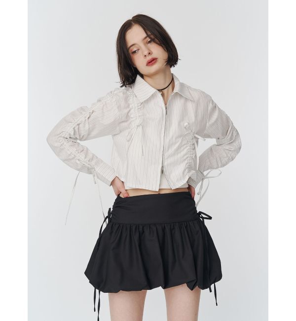 jouetie「ギャザースリーブシャツ」|シャツ・ブラウス|