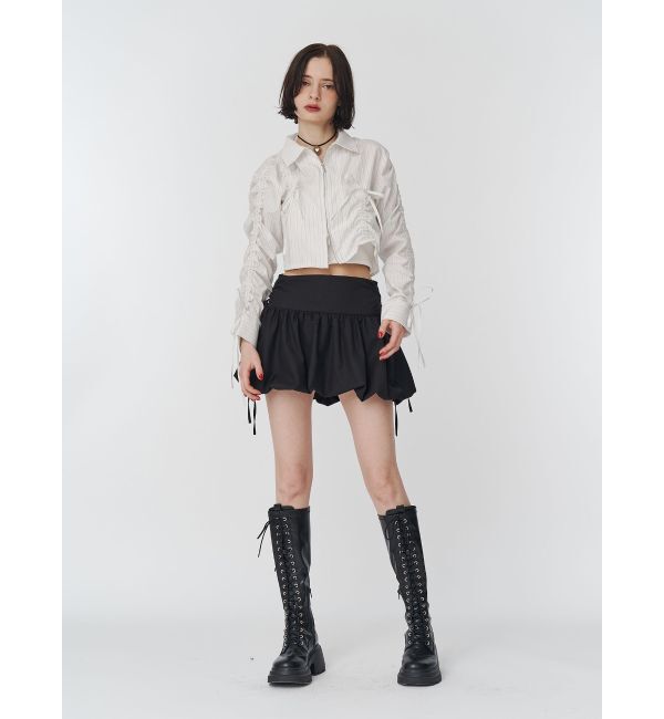 jouetie「ギャザースリーブシャツ」|シャツ・ブラウス|