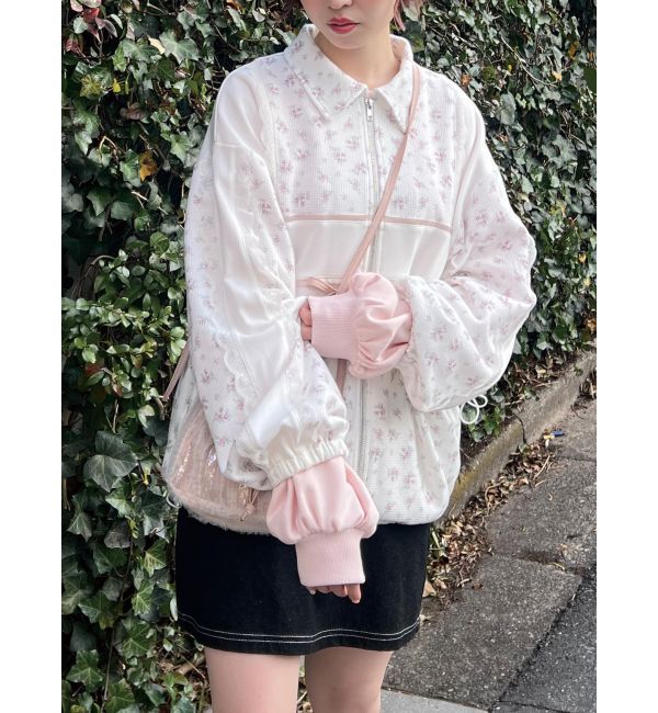 merry jenny「floralコンビトラックジャケット」|その他|