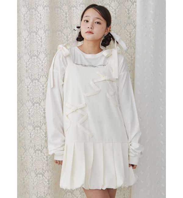 merry jenny「ミニキャミribbonバルーンワンピース」|ワンピース|