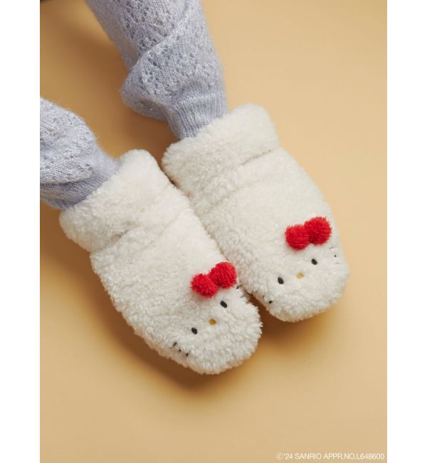 merry jenny「【ハローキティコラボ】もこもこミトン」|手袋|