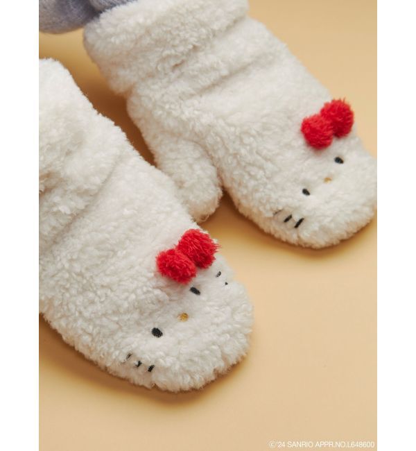 merry jenny「【ハローキティコラボ】もこもこミトン」|手袋|