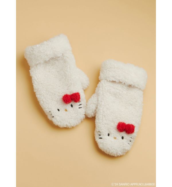 merry jenny「【ハローキティコラボ】もこもこミトン」|手袋|