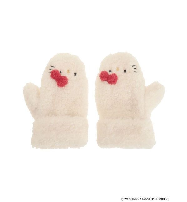 merry jenny「【ハローキティコラボ】もこもこミトン」|手袋|