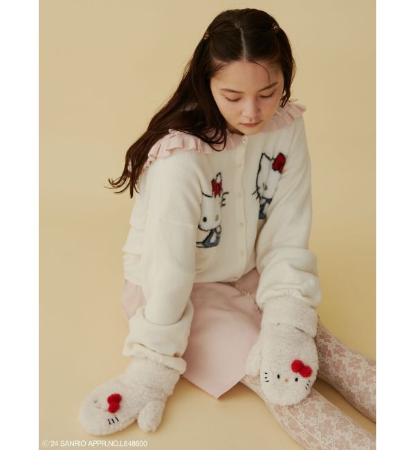 merry jenny「【ハローキティコラボ】もこもこミトン」|手袋|