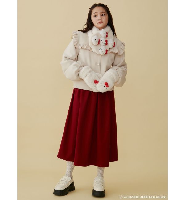 merry jenny「【ハローキティコラボ】もこもこミトン」|手袋|