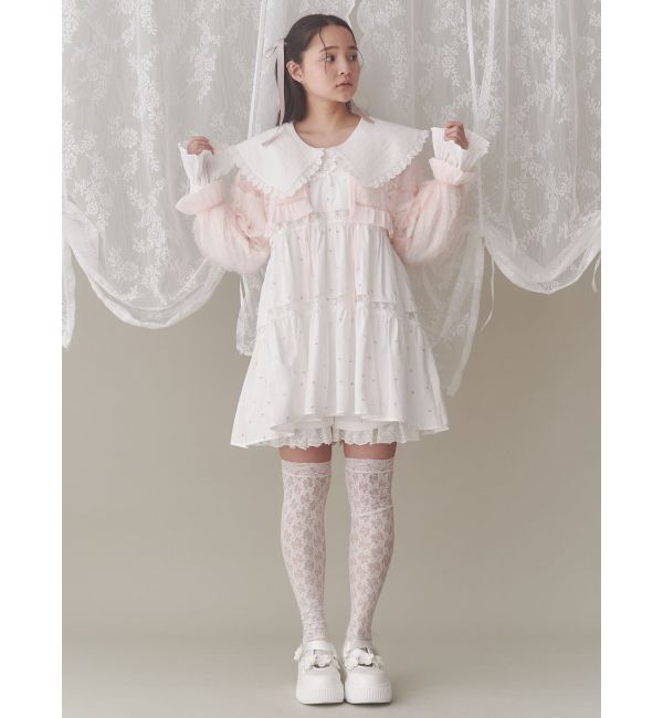 merry jenny「flowerチュールブラウス」|シャツ・ブラウス|