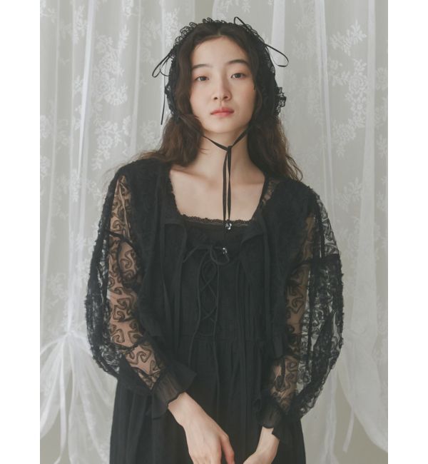 merry jenny「flowerチュールブラウス」|シャツ・ブラウス|