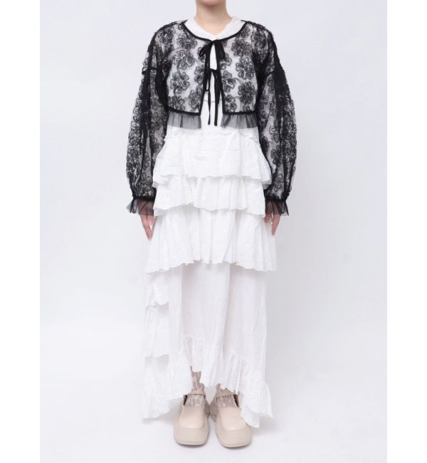 merry jenny「flowerチュールブラウス」|シャツ・ブラウス|