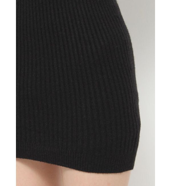 GYDA「サイドオープン ニット ミニワンピース」|ワンピース|