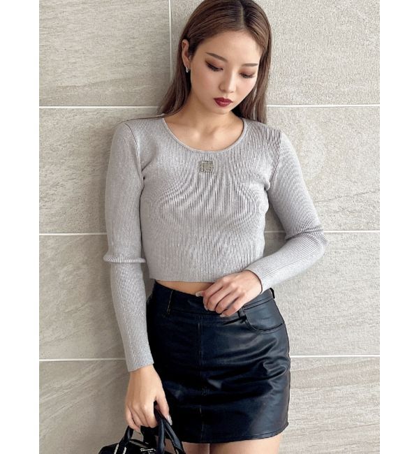 GYDA「GYGYプレートニットトップス」|ニット・セーター|