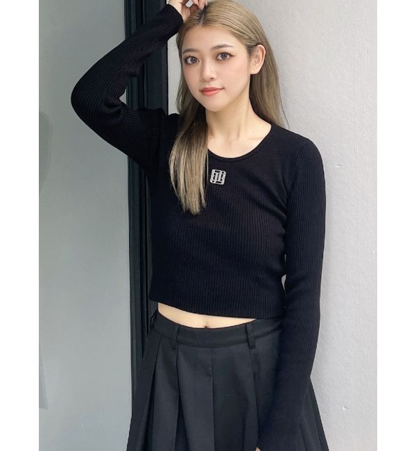 GYDA「GYGYプレートニットトップス」|ニット・セーター|