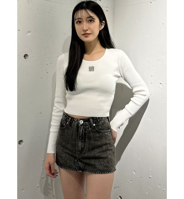 GYDA「GYGYプレートニットトップス」|ニット・セーター|