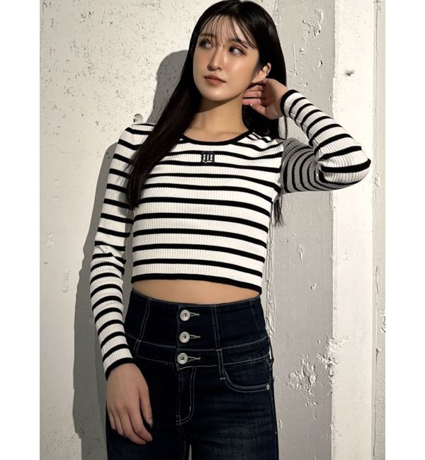 GYDA「GYGYプレートニットトップス」|ニット・セーター|