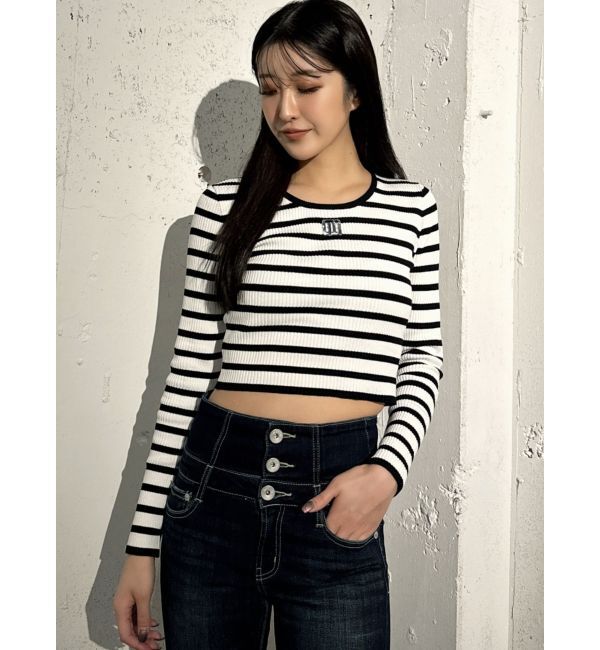 GYDA「GYGYプレートニットトップス」|ニット・セーター|