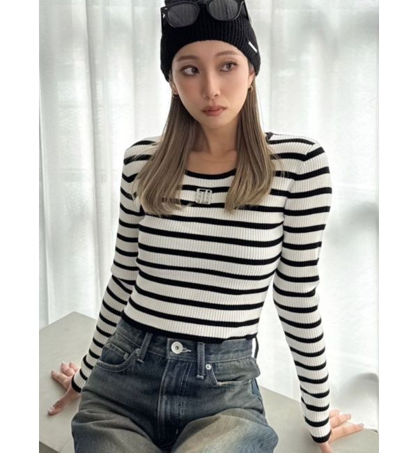 GYDA「GYGYプレートニットトップス」|ニット・セーター|ミックス