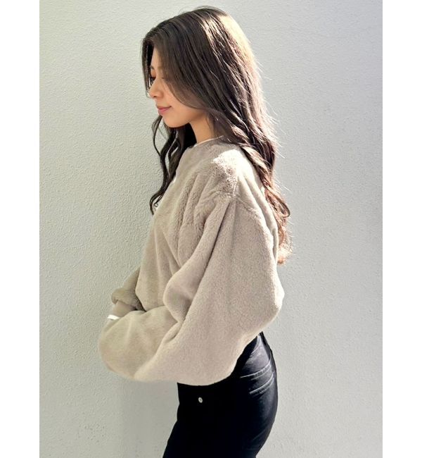 GYDA「Symmetry GYDAエコファーショートトップス」|Tシャツ・カットソー|