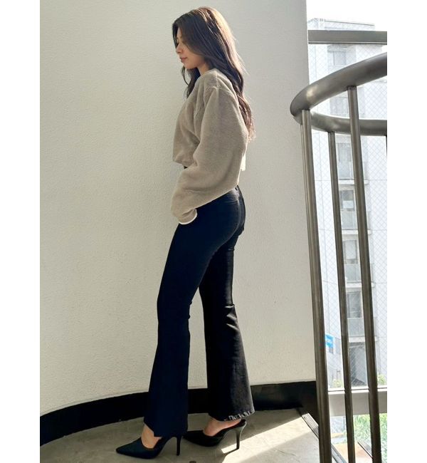 GYDA「Symmetry GYDAエコファーショートトップス」|Tシャツ・カットソー|