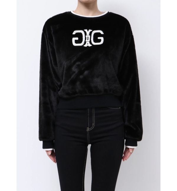 GYDA「Symmetry GYDAエコファーショートトップス」|Tシャツ・カットソー|