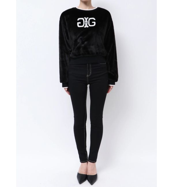 GYDA「Symmetry GYDAエコファーショートトップス」|Tシャツ・カットソー|