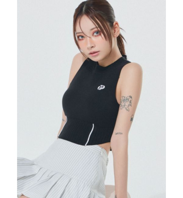 GYDA「プチハイコルセットデザインニットトップス」|ニット・セーター|