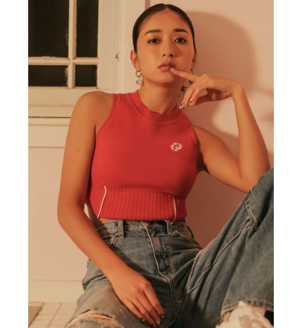 GYDA「プチハイコルセットデザインニットトップス」|ニット・セーター|