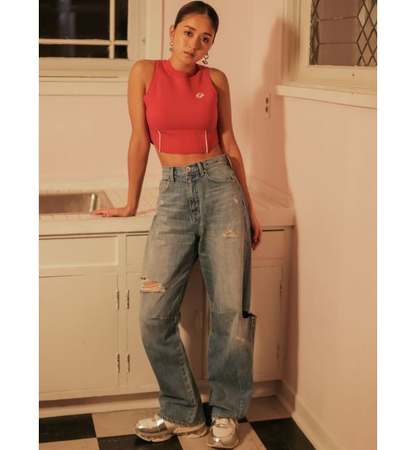 GYDA「プチハイコルセットデザインニットトップス」|ニット・セーター|