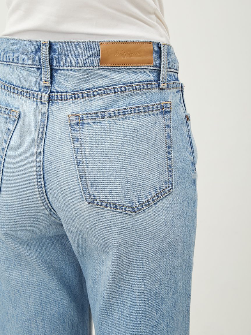 Mila Owen「ミッドライズストレートデニムパンツ【ウォッシャブル】」|デニム|