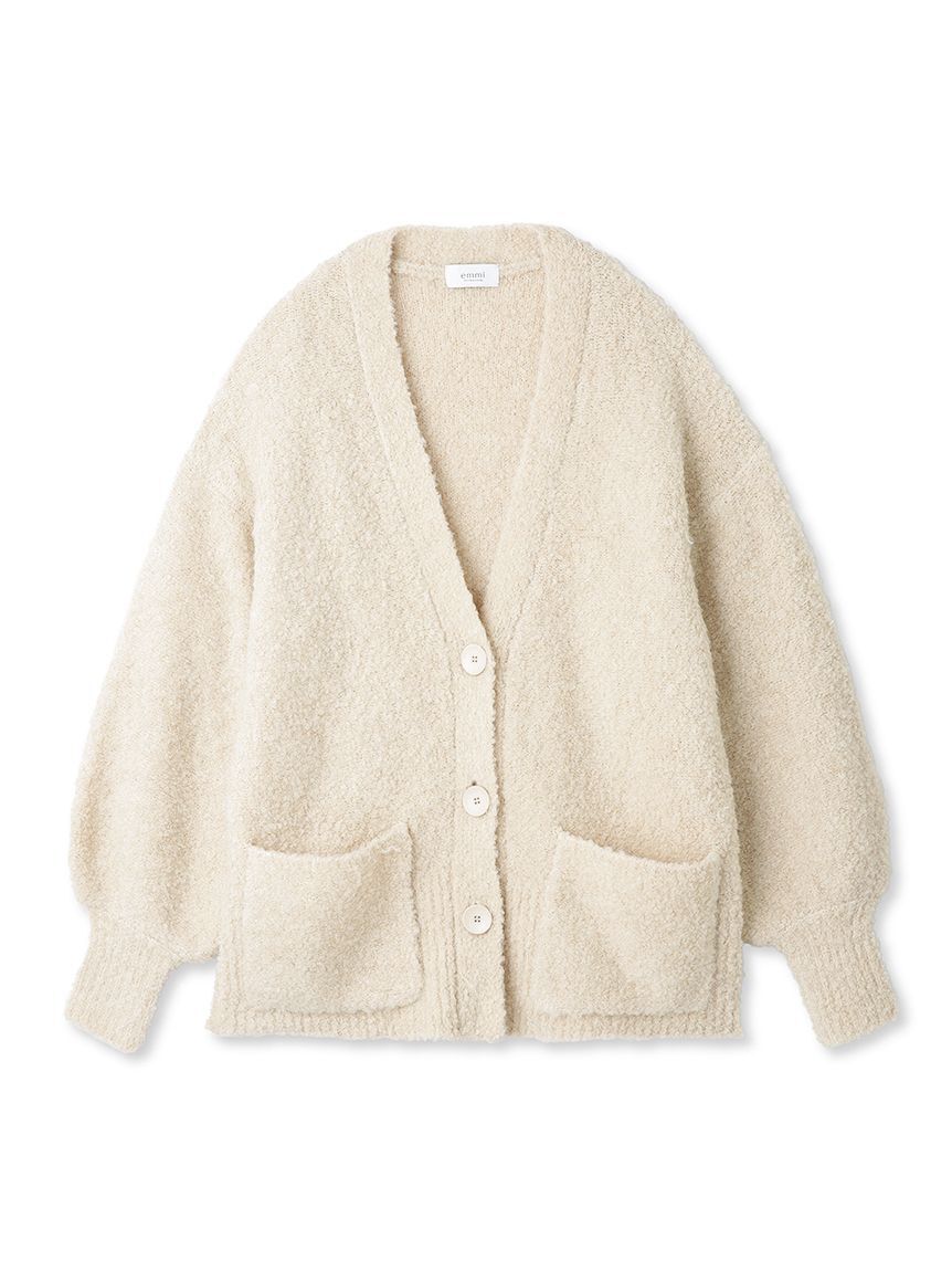 emmi atelier「【emmi atelier】ブークレーニットカーディガン」|カーディガン|CRM