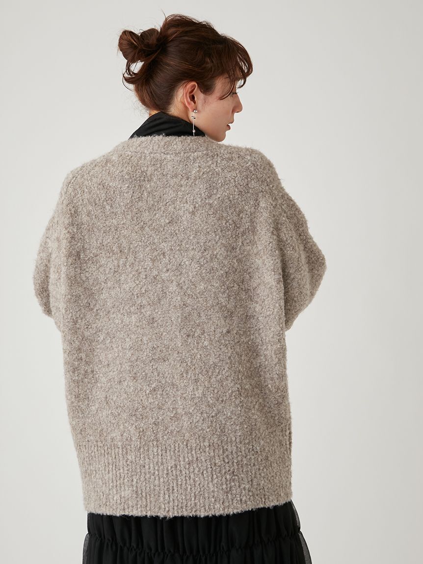 emmi atelier「【emmi atelier】ブークレーニットカーディガン」|カーディガン|