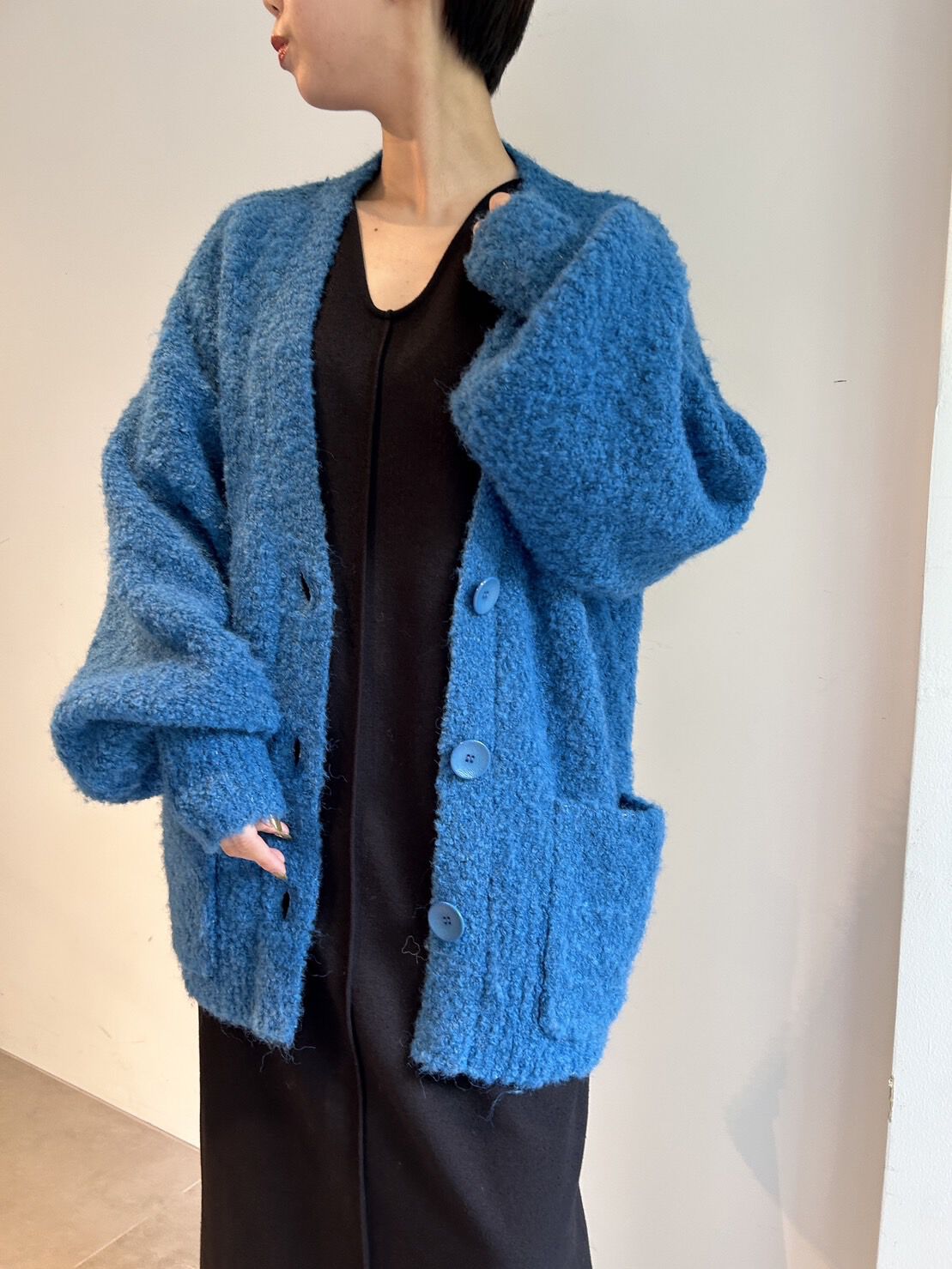 emmi atelier「【emmi atelier】ブークレーニットカーディガン」|カーディガン|