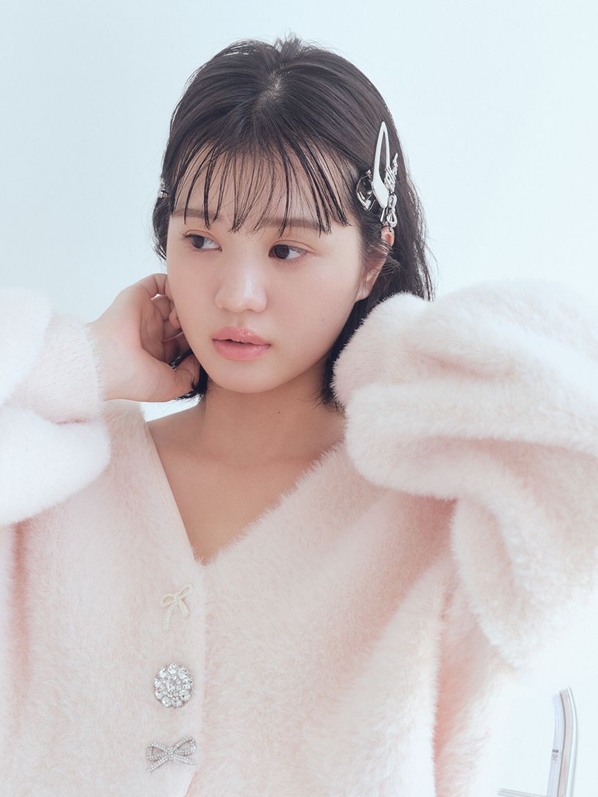 FURFUR「マルチビジューボタンフェザーカーディガン」|カーディガン|