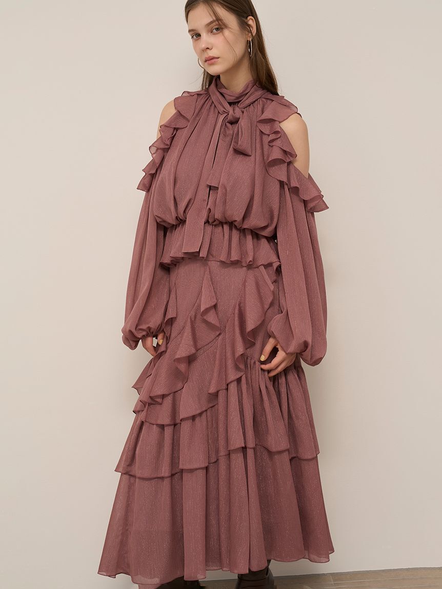 SNIDEL「シフォンボリュームブラウス」|シャツ・ブラウス|