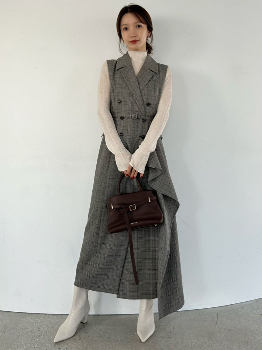 ダブルブレストアシメデザインワンピース（FRAY I.D）｜ルミネの