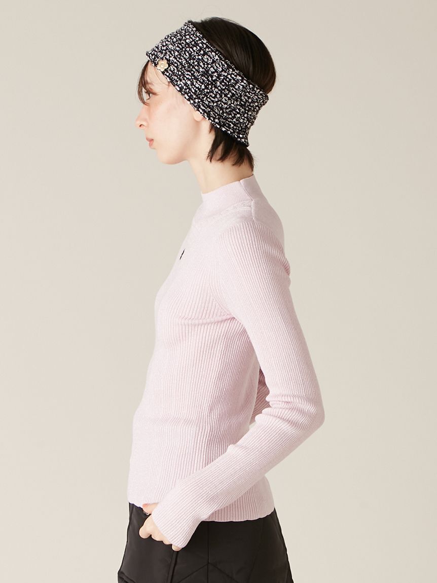 LILY BROWN「【LILY BROWN&times;MARY QUANT】デイジー刺繍ソフトリブニットトップス(Hearts2Hearts着用)」|ニット・セーター|