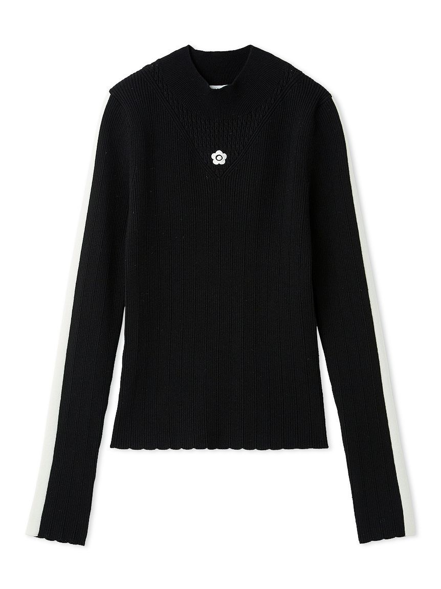 LILY BROWN「【LILY BROWN&times;MARY QUANT】デイジー刺繍ソフトリブニットトップス(Hearts2Hearts着用)」|ニット・セーター|