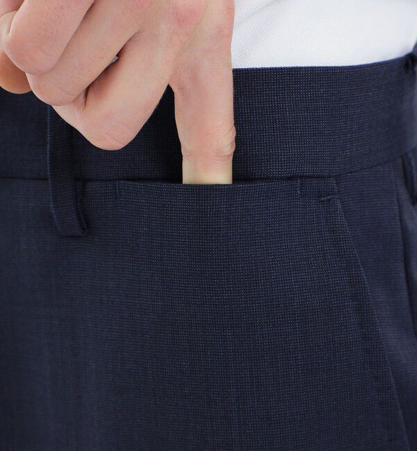 MACKINTOSH PHILOSOPHY「トロッタートラウザーズ #109 ストレッチピンヘッド/ツイル」|スラックス|