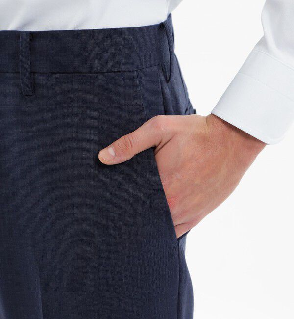 MACKINTOSH PHILOSOPHY「トロッタートラウザーズ #109 ストレッチピンヘッド/ツイル」|スラックス|